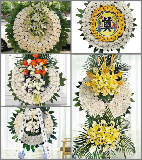 四川成都彭州市丽春镇花草村花圈速递