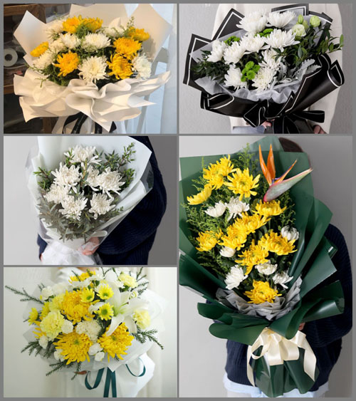 四川成都彭州市丽春镇花草村白事花束代送